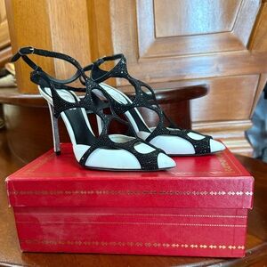 Rene Caovilla Swarovski Slingback pumps